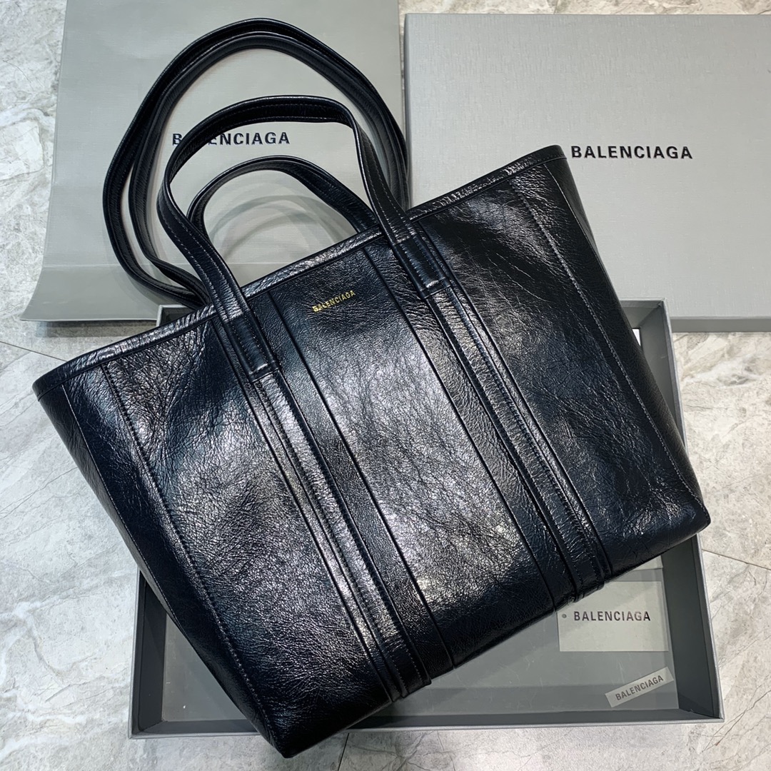 Balenciaga Tote Handbag Shopping Bag Black